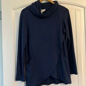 Magnolia Grace  Paedia Tulip Hem Cowl Neck Top M